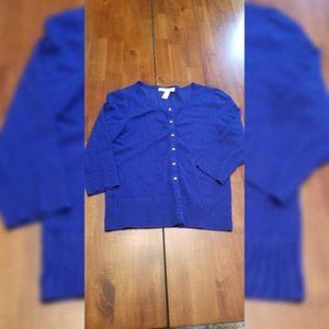 White House Black Market Royal Blue Cardigan